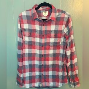 Vans - Off The Wall - Button Down Plaid Long Sleeve Flannel - Small